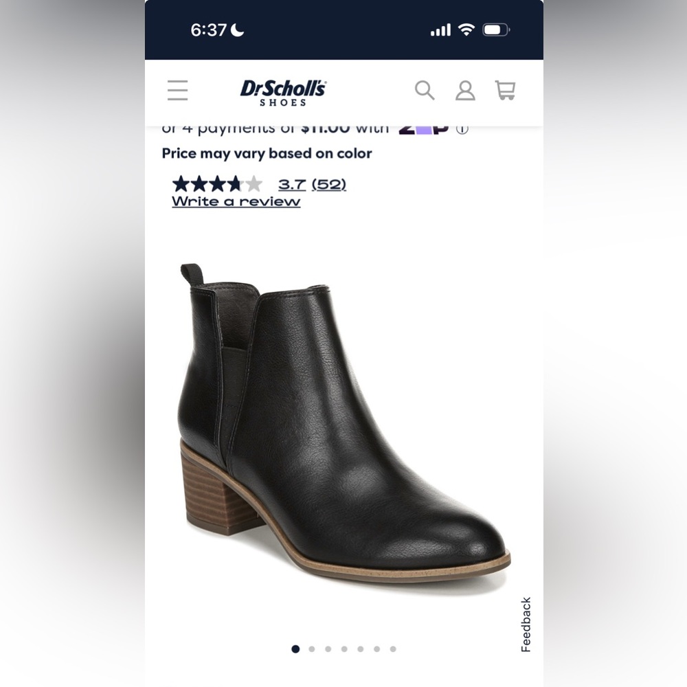 Black heeled booties